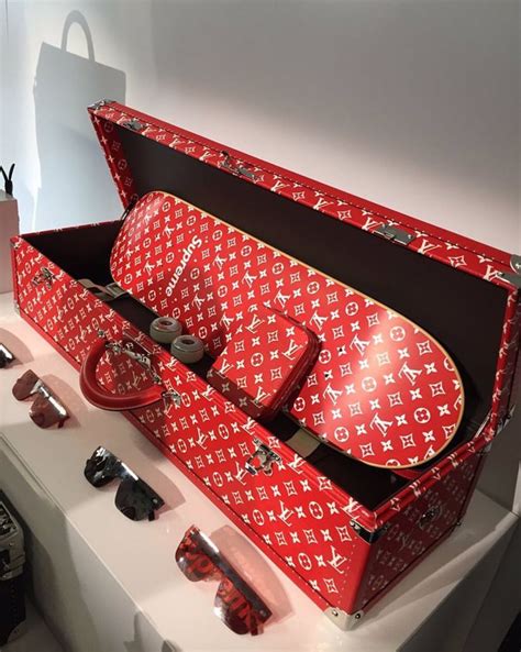 supreme louis vuitton skateboard|Louis Vuitton supreme tee price.